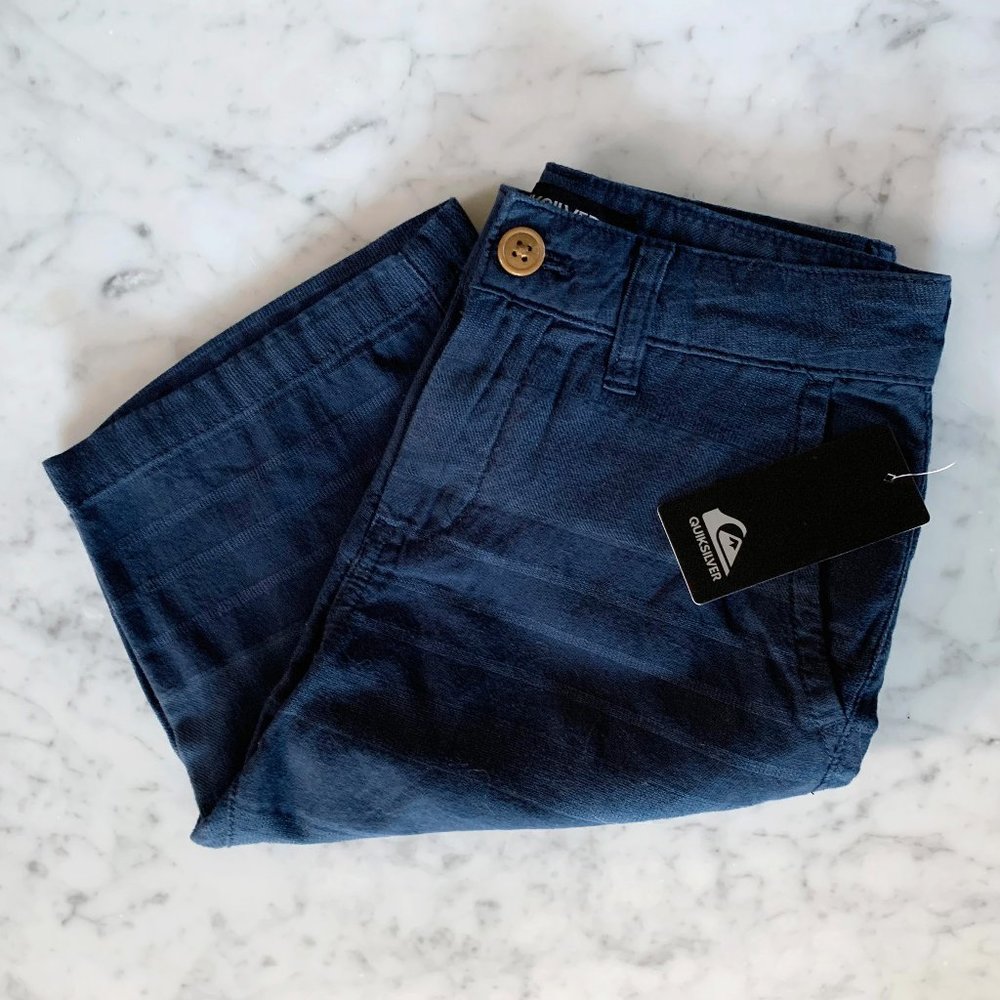 Quicksilver Boys Blue Striped Shorts, 23